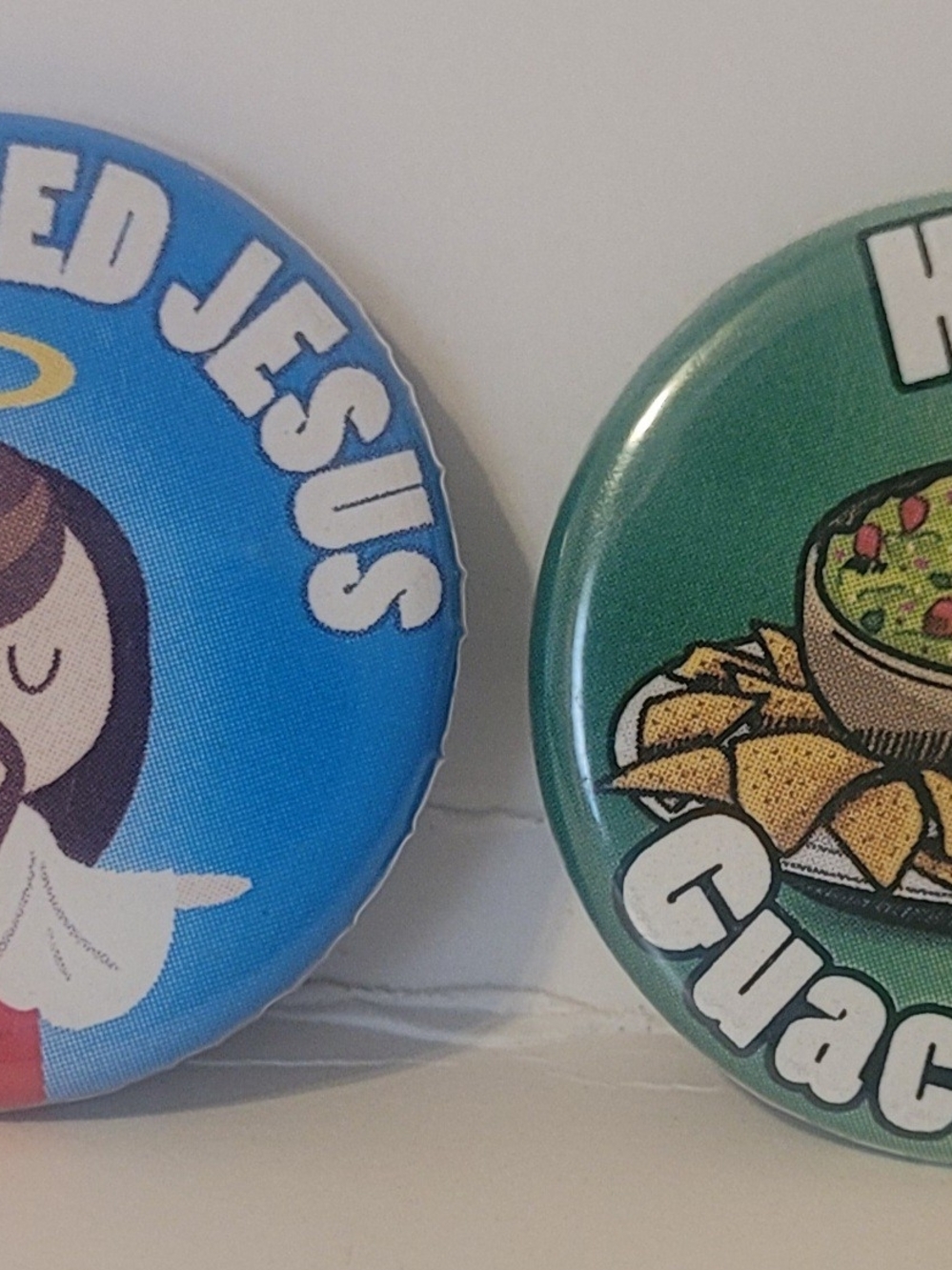 Kaplan Green and Blue Metal Button Pin